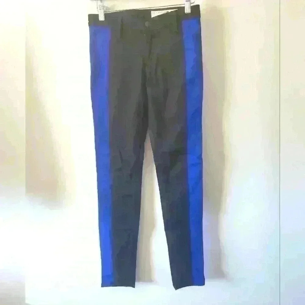 Rag and bone black jeans with blue stripe. Size 27